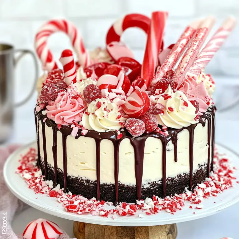 Candy Cane Mousse Cake