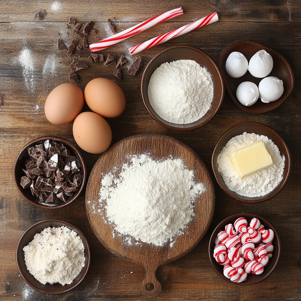 Candy Cane Mousse Cake ingredients