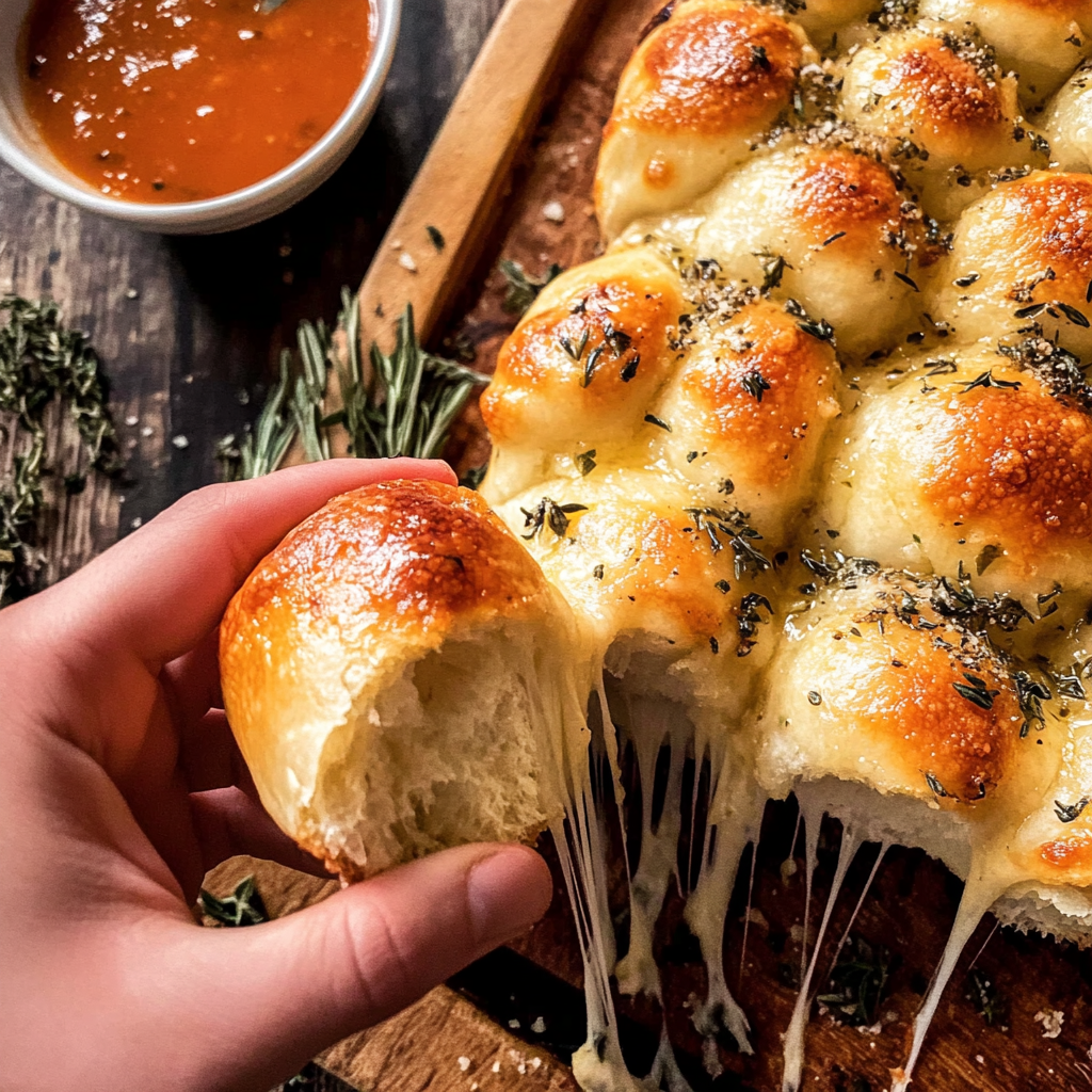Cheesy Christmas Tree Bread