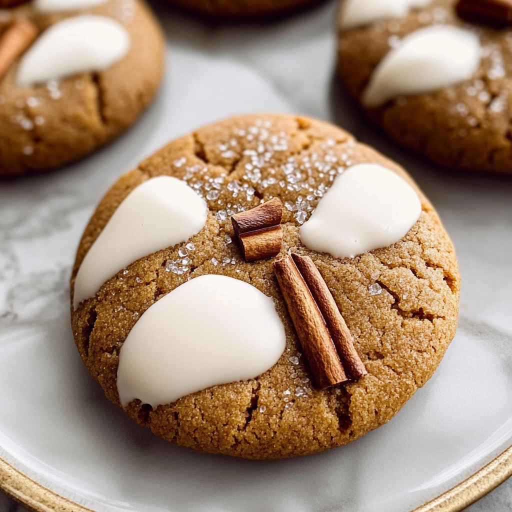 Chewy Maple Cinnamon Cookies with White Chocolate