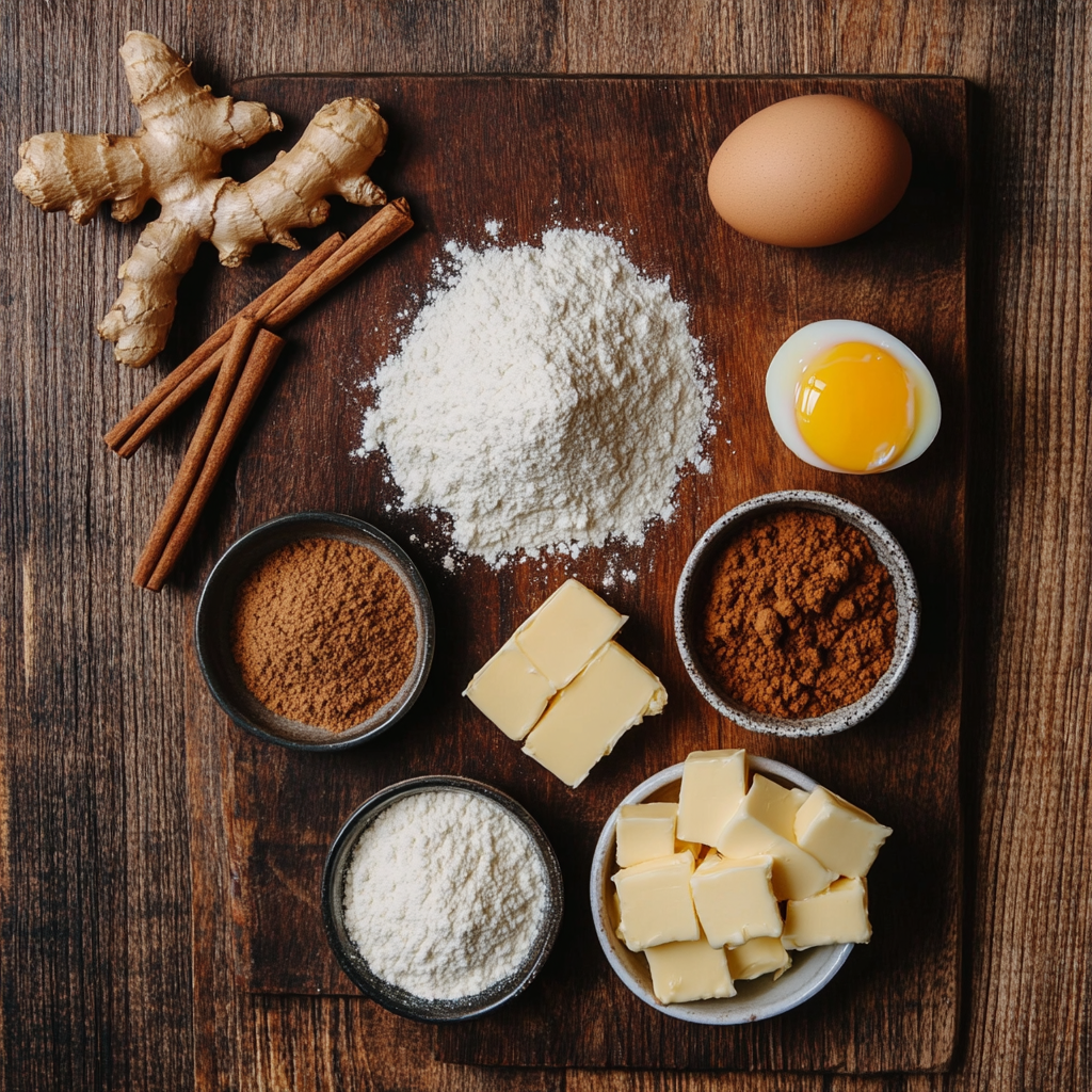 Chewy Molasses Cookies ingredients