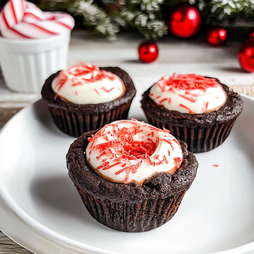 Chocolate Peppermint Cookie Cups