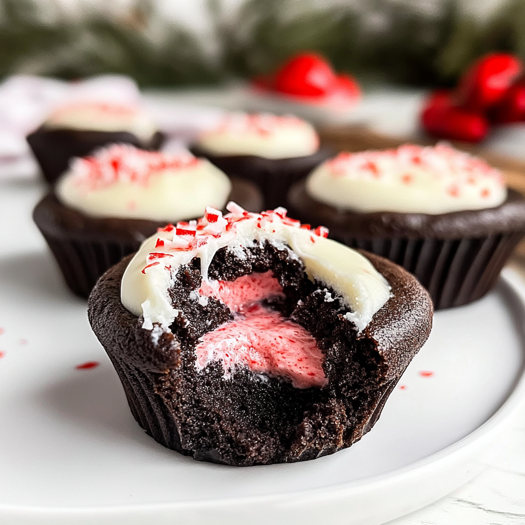 Chocolate Peppermint Cookie Cups