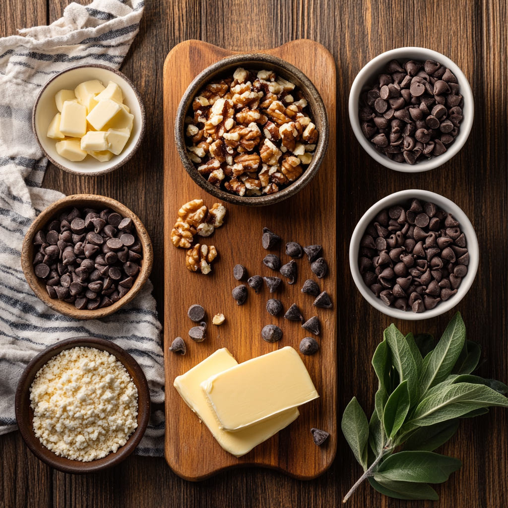Christmas Fudge ingredients