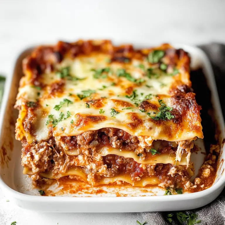 Classic Easy Meat Lasagna