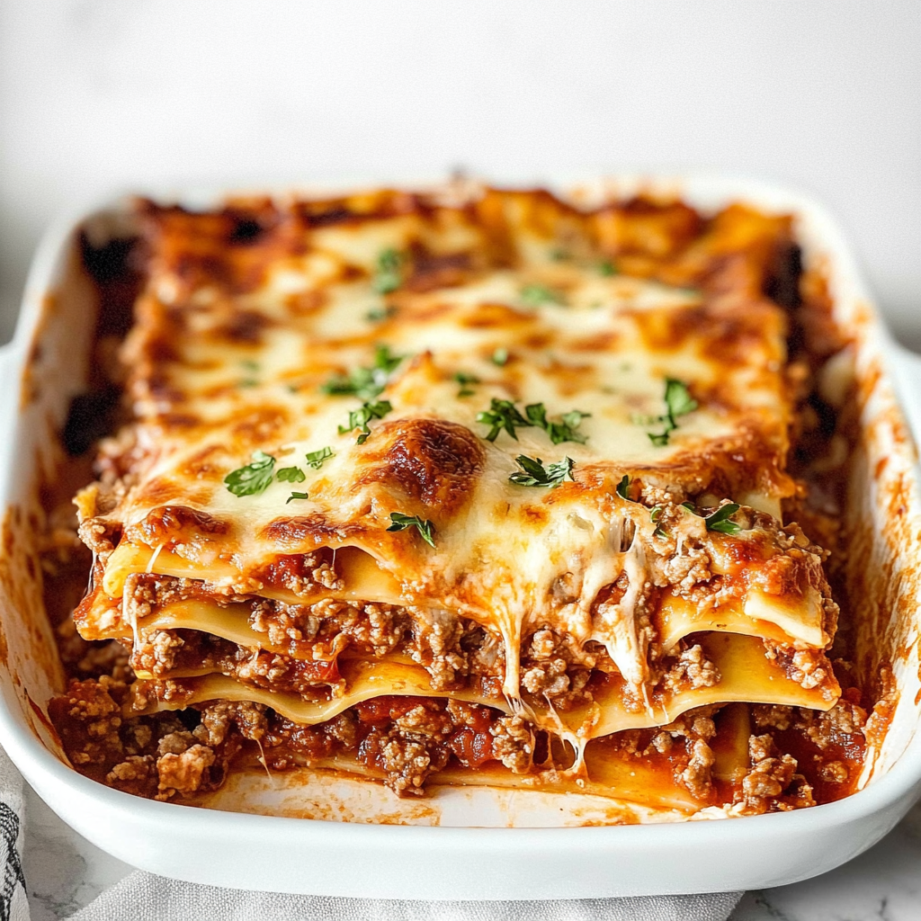 Classic Easy Meat Lasagna
