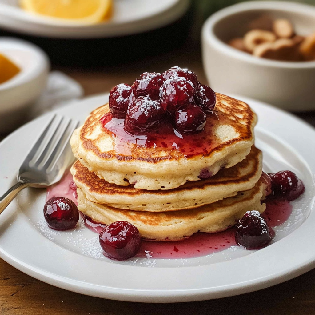 Cranberry Orange Buttermilk Pancakes
