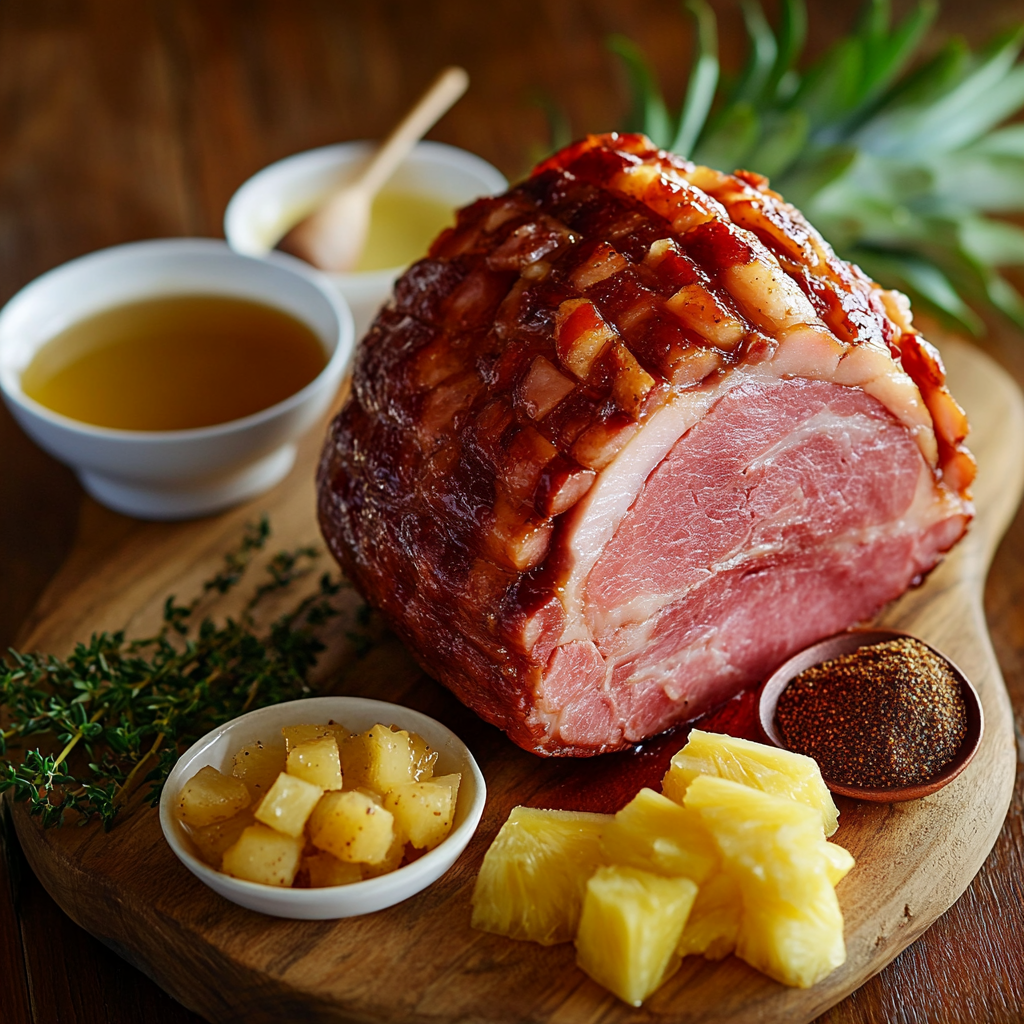 Crockpot Spiral Ham ingredients