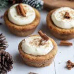 Eggnog Cheesecake Cookie Cups