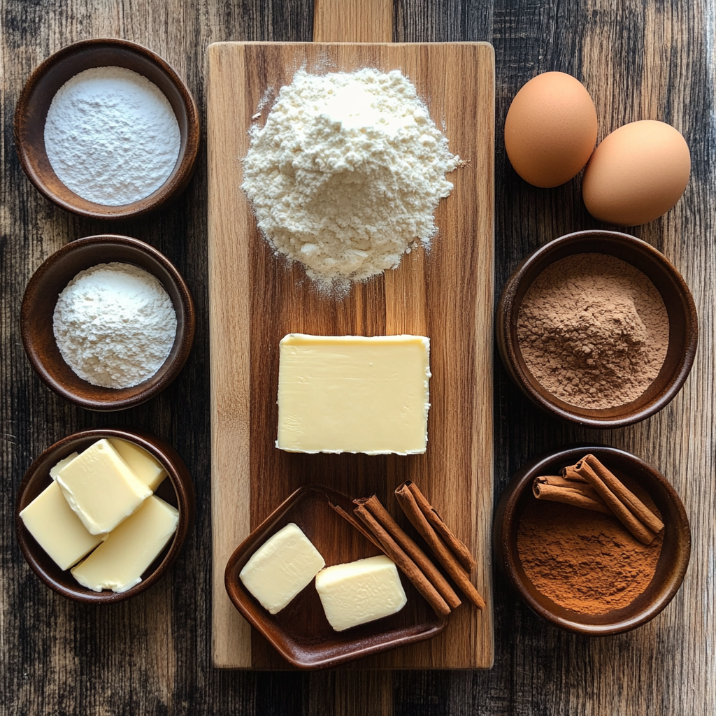 Eggnog Cheesecake Cookie Cups ingredients