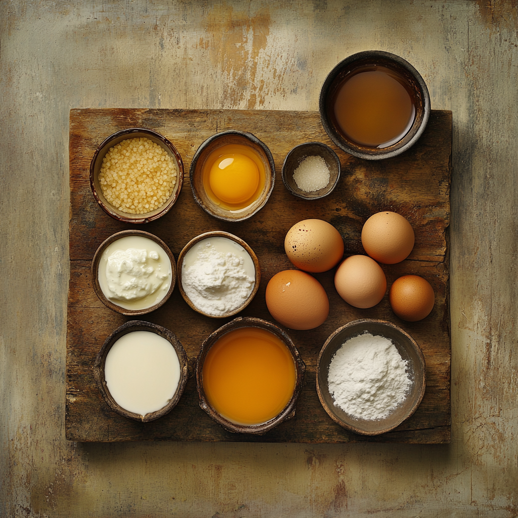 Eggnog Crème Brûlée ingredients