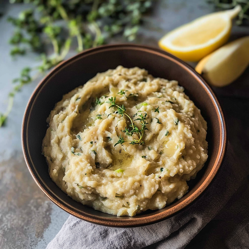 Garlic White Bean Mash