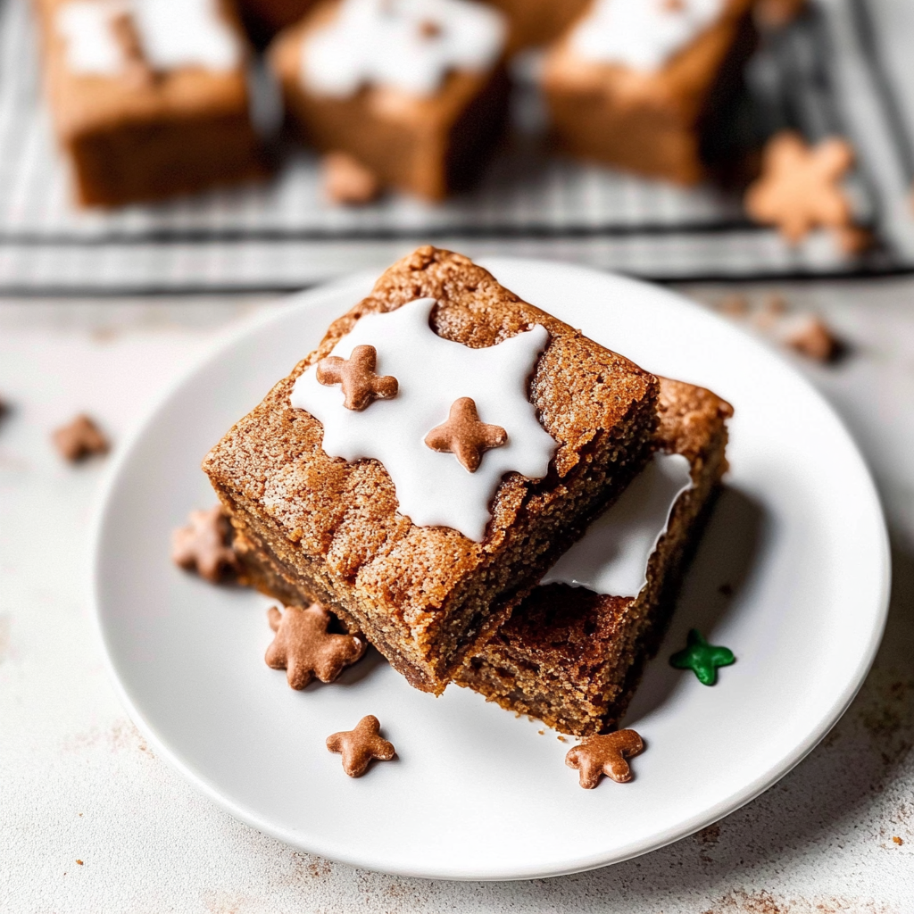 Gingerbread Cookie Bars