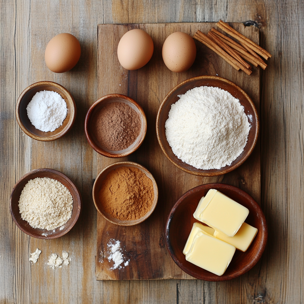 Gingerbread Cookie Bars ingredients