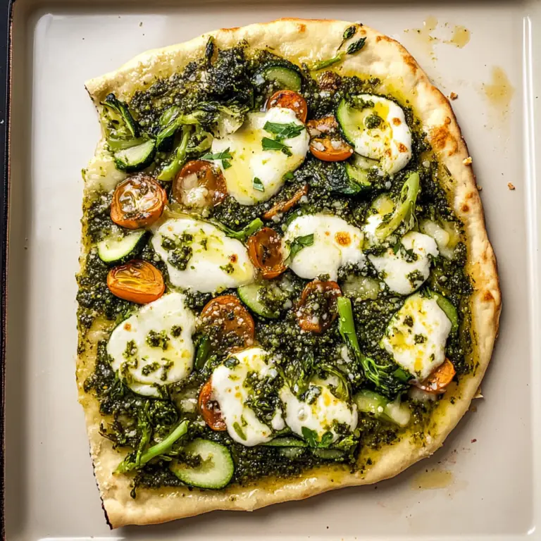 Green Goddess Veggie Pizza
