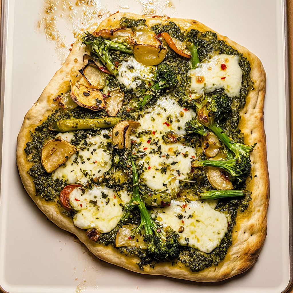 Green Goddess Veggie Pizza