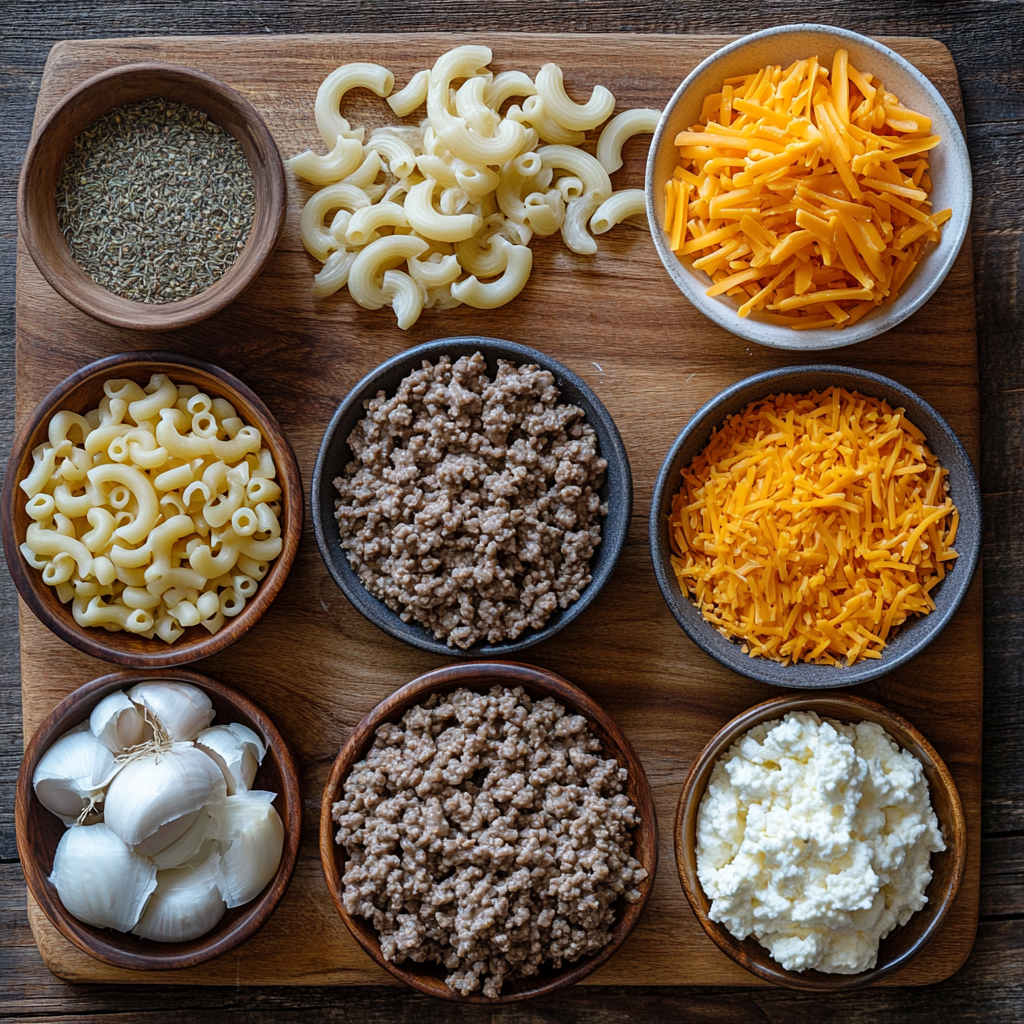 Homemade Hamburger Helper ingredients