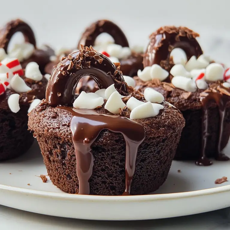 Hot Chocolate Brownie Cups
