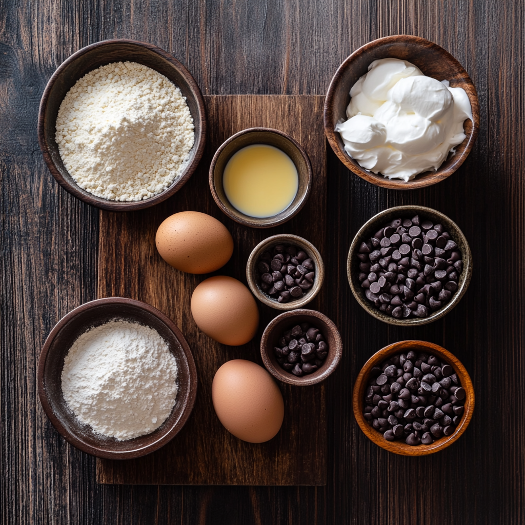 Hot Chocolate Brownie Cups ingredients