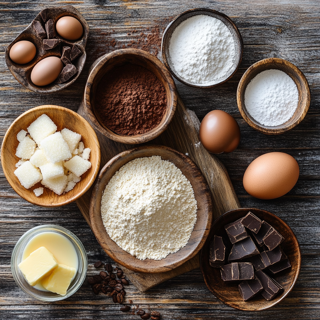 Hot Cocoa Cookies with Mocha Glaze ingredients