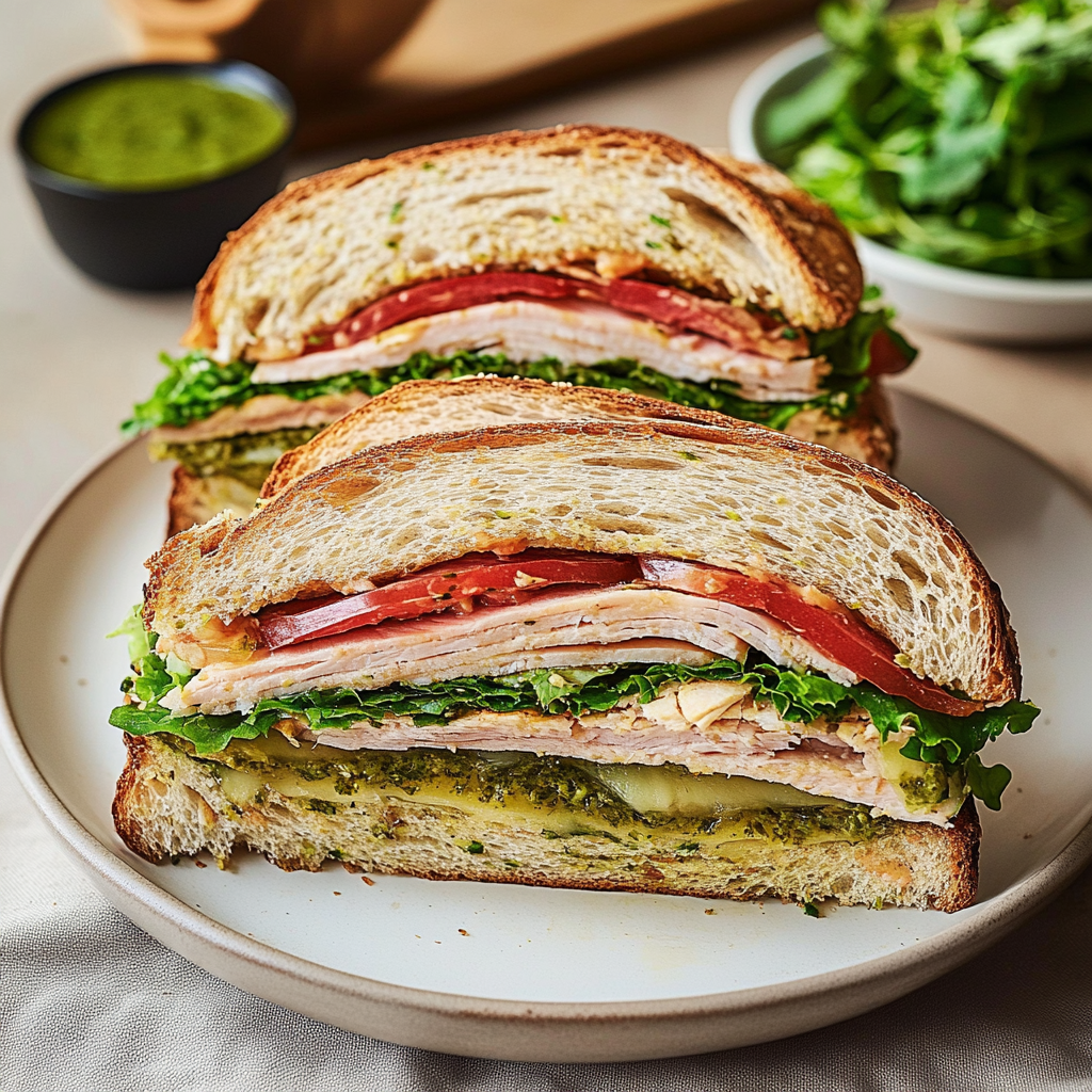 Italian Turkey Club Sandwiches
