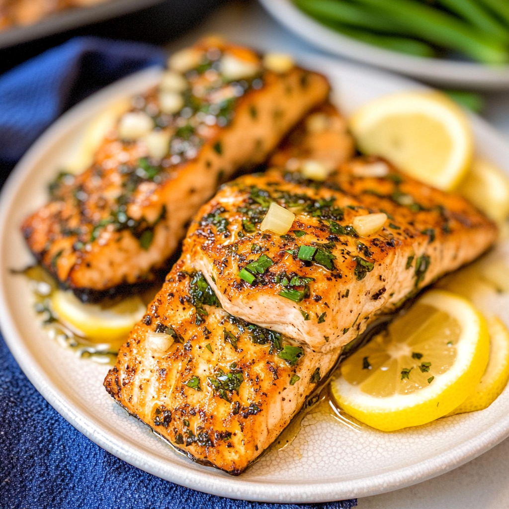Lemon Garlic Salmon In Air Fryer