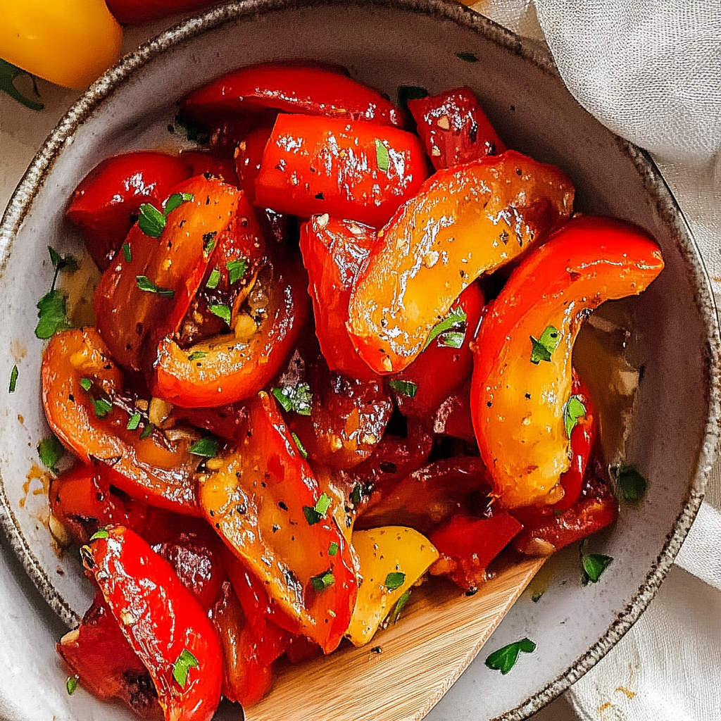 Marinated Roasted Red Peppers
