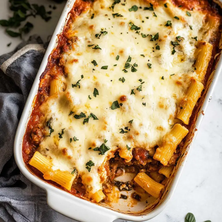 Mediterranean Sausage Pasta Bake