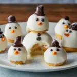 Melted Snowman Cookie Dough Bites