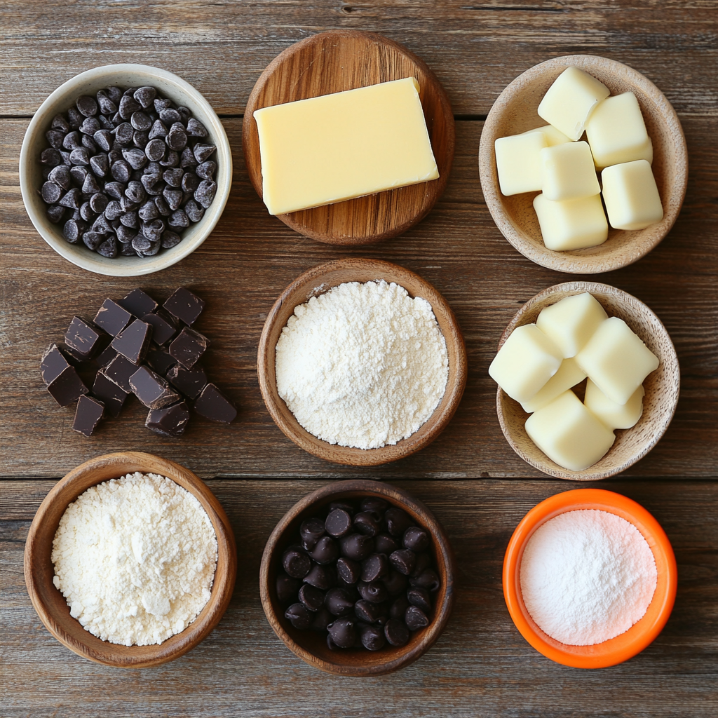 Melted Snowman Cookie Dough Bites ingredients