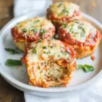 Mozzarella Stuffed Chicken Parm Meatloaf Muffins