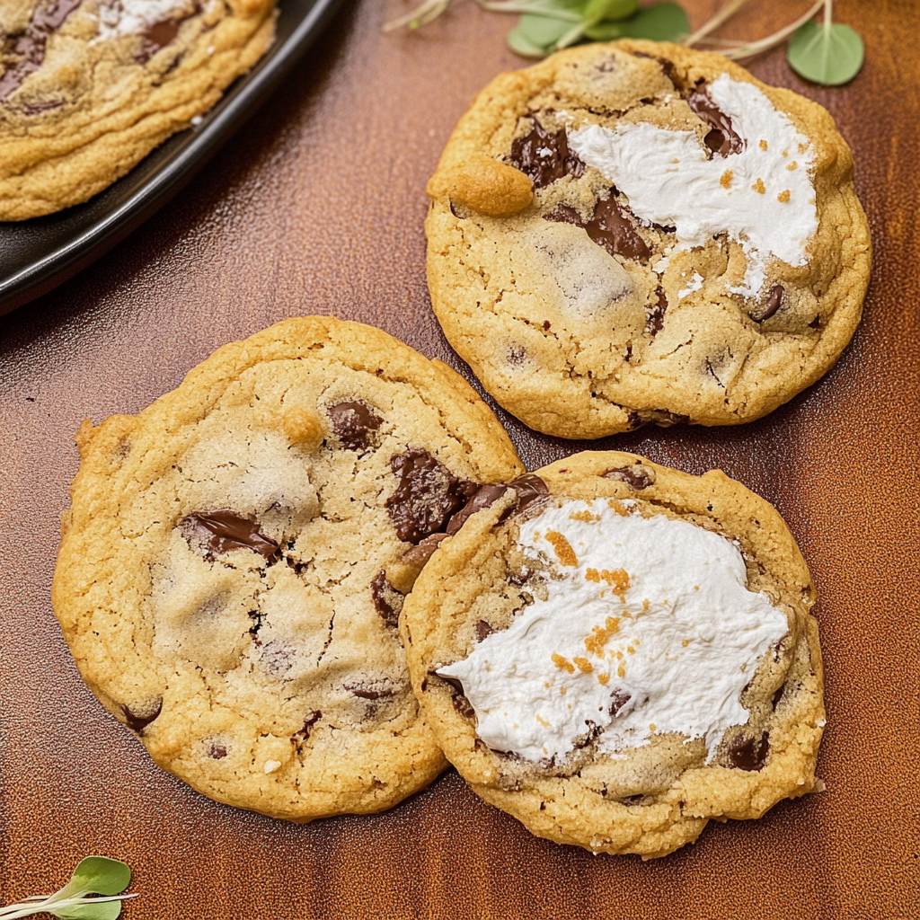 Olive Oil Marshmallow Chocolate Chip Cookies