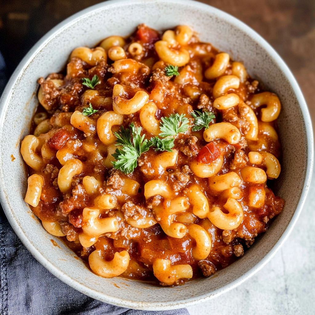 One Pot Chili Mac and Cheese