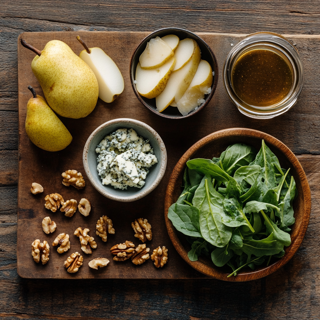 Pear Salad with Gorgonzola ingredients