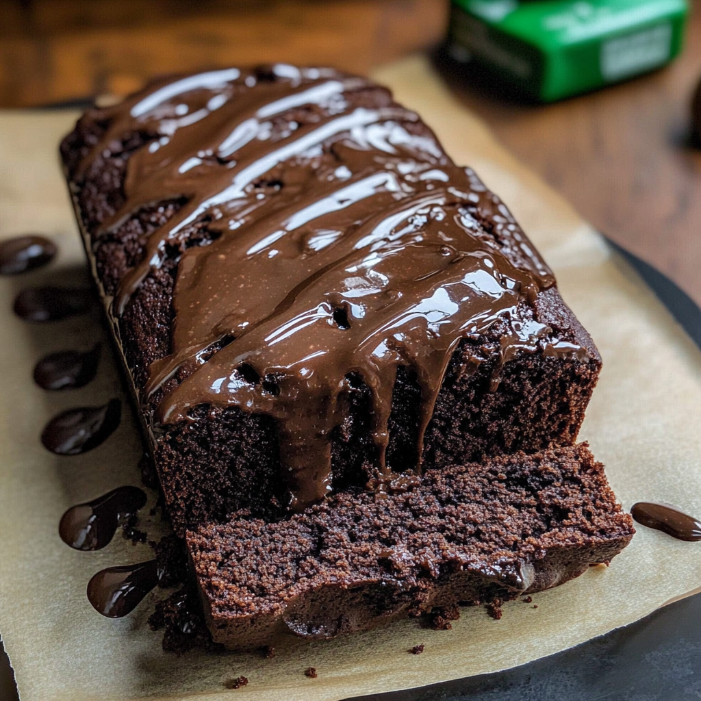 Peppermint Brownie Bread