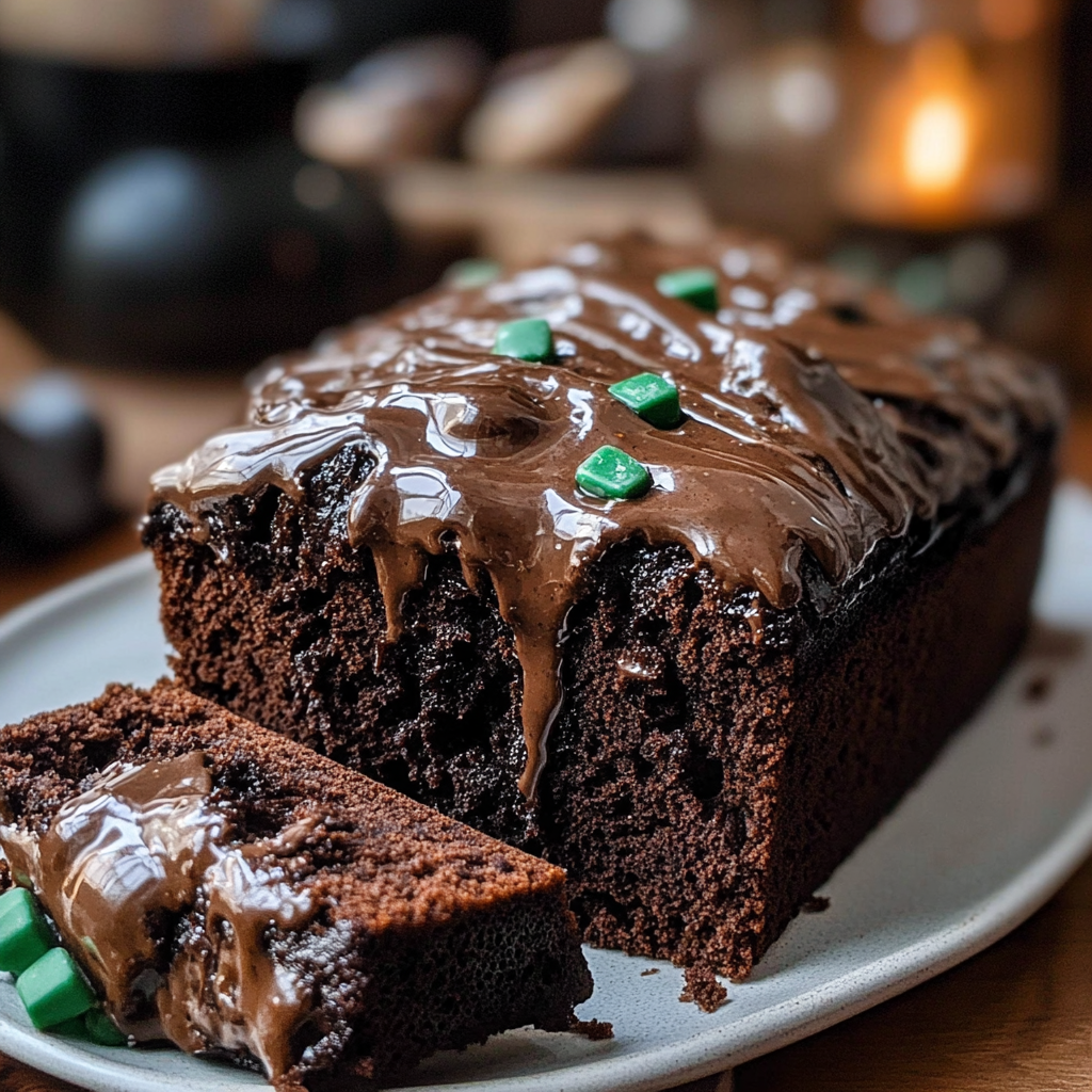 Peppermint Brownie Bread