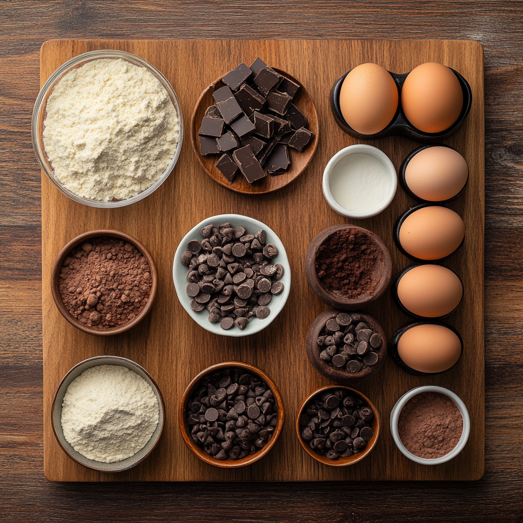 Peppermint Brownie Bread ingredients