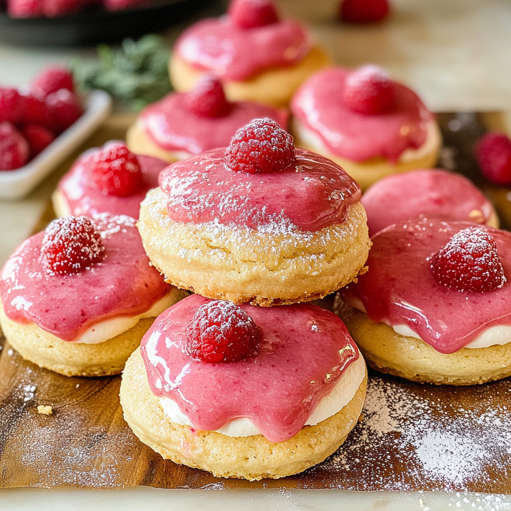 Raspberry Cheesecake Cookies