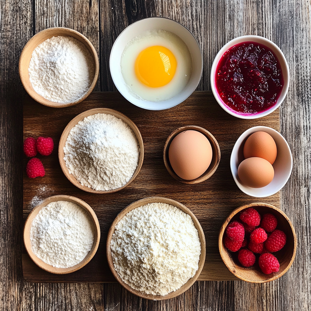 Raspberry Thumbprint Cookies ingredients