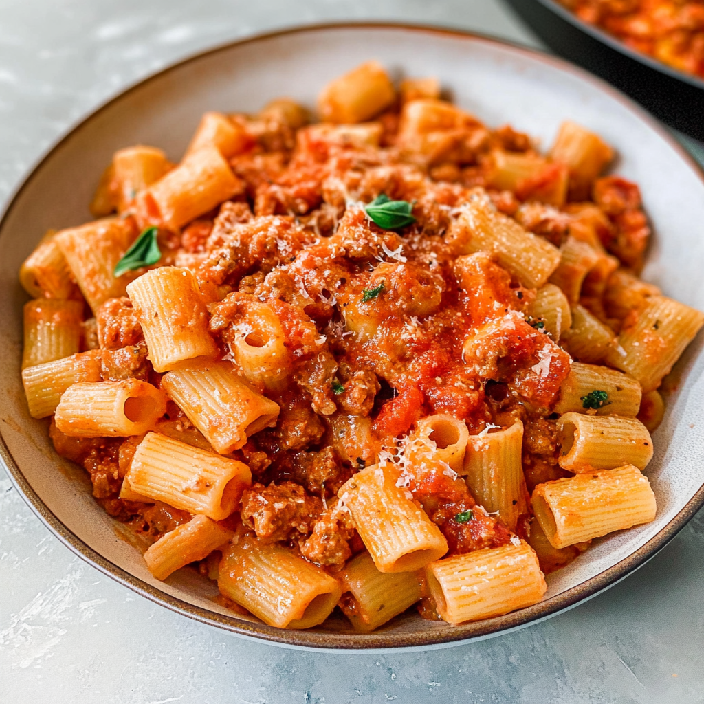 Sausage Rigatoni Pasta Recipe