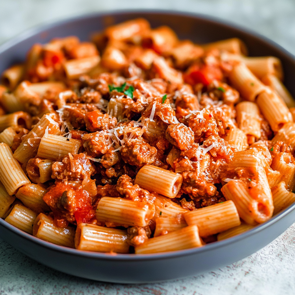 Sausage Rigatoni Pasta Recipe