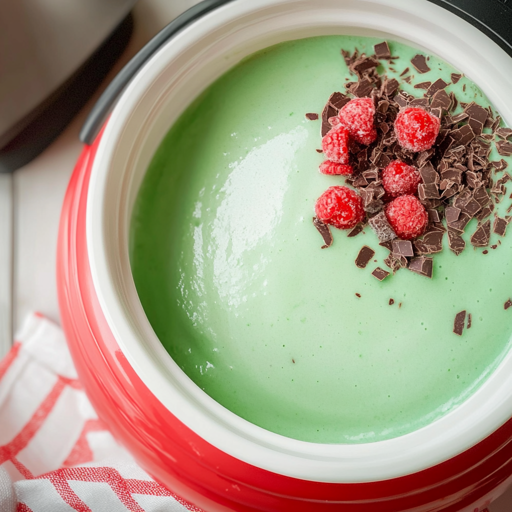 Slow Cooker Grinch Hot Chocolate