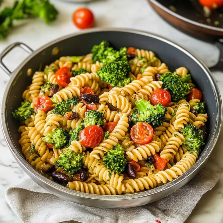 Spicy Broccoli and Tomato Pasta