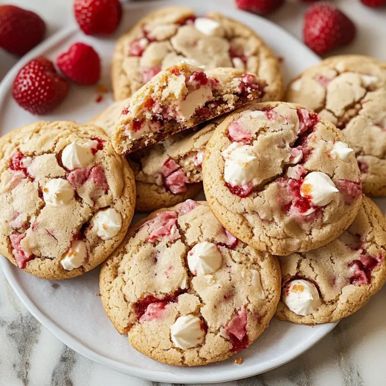 Strawberries and Cream Cookies