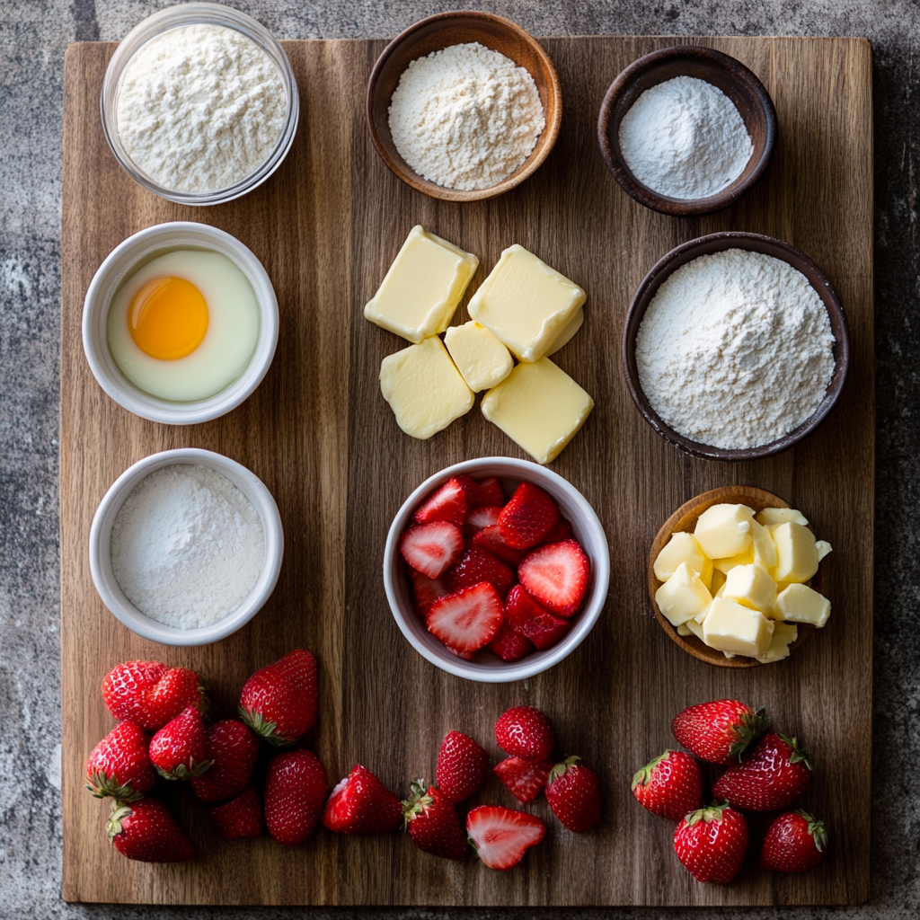 Strawberries and Cream Cookies ingredients