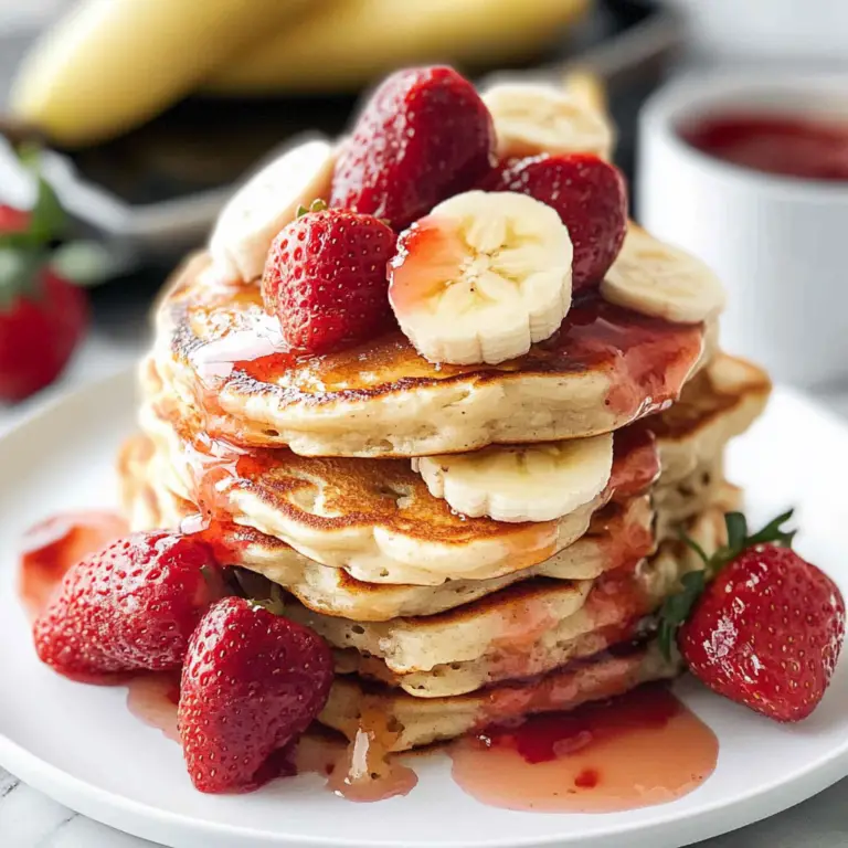 Strawberry Banana Pancakes