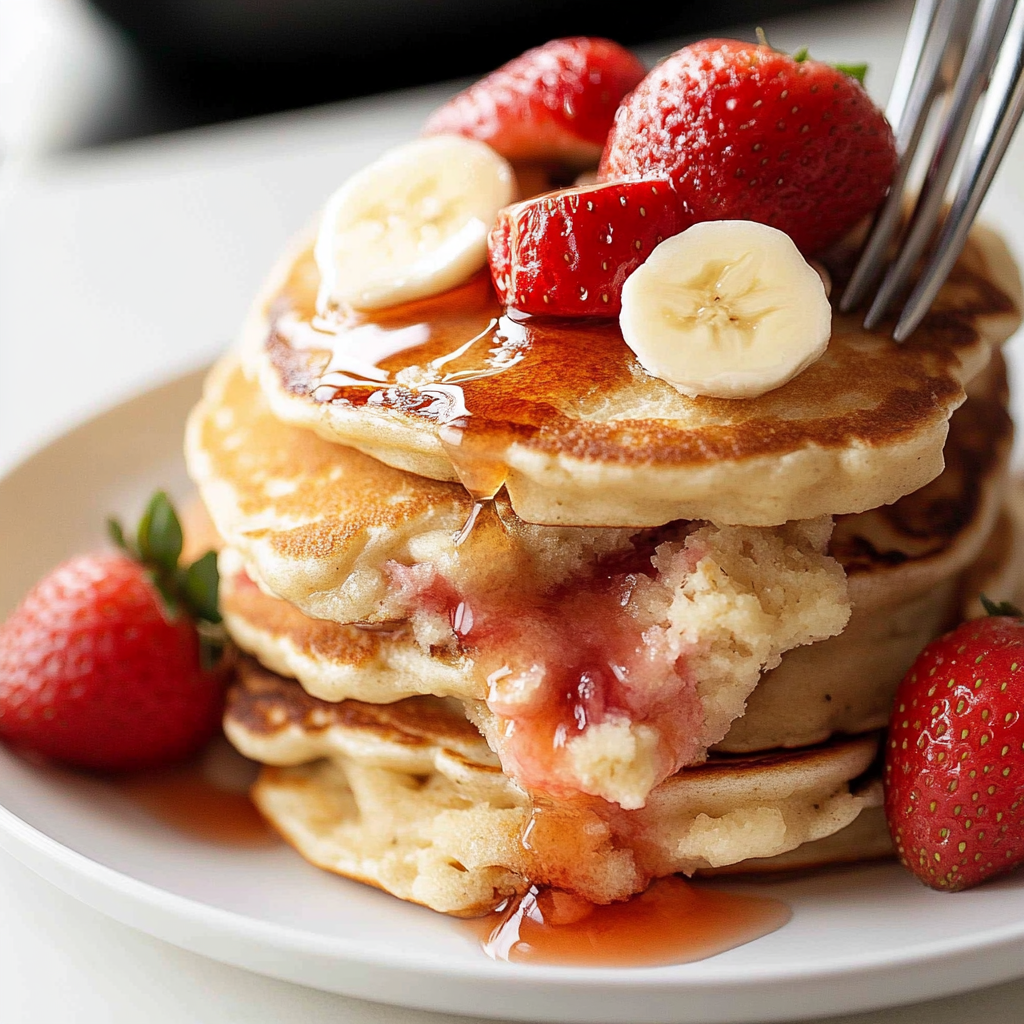 Strawberry Banana Pancakes
