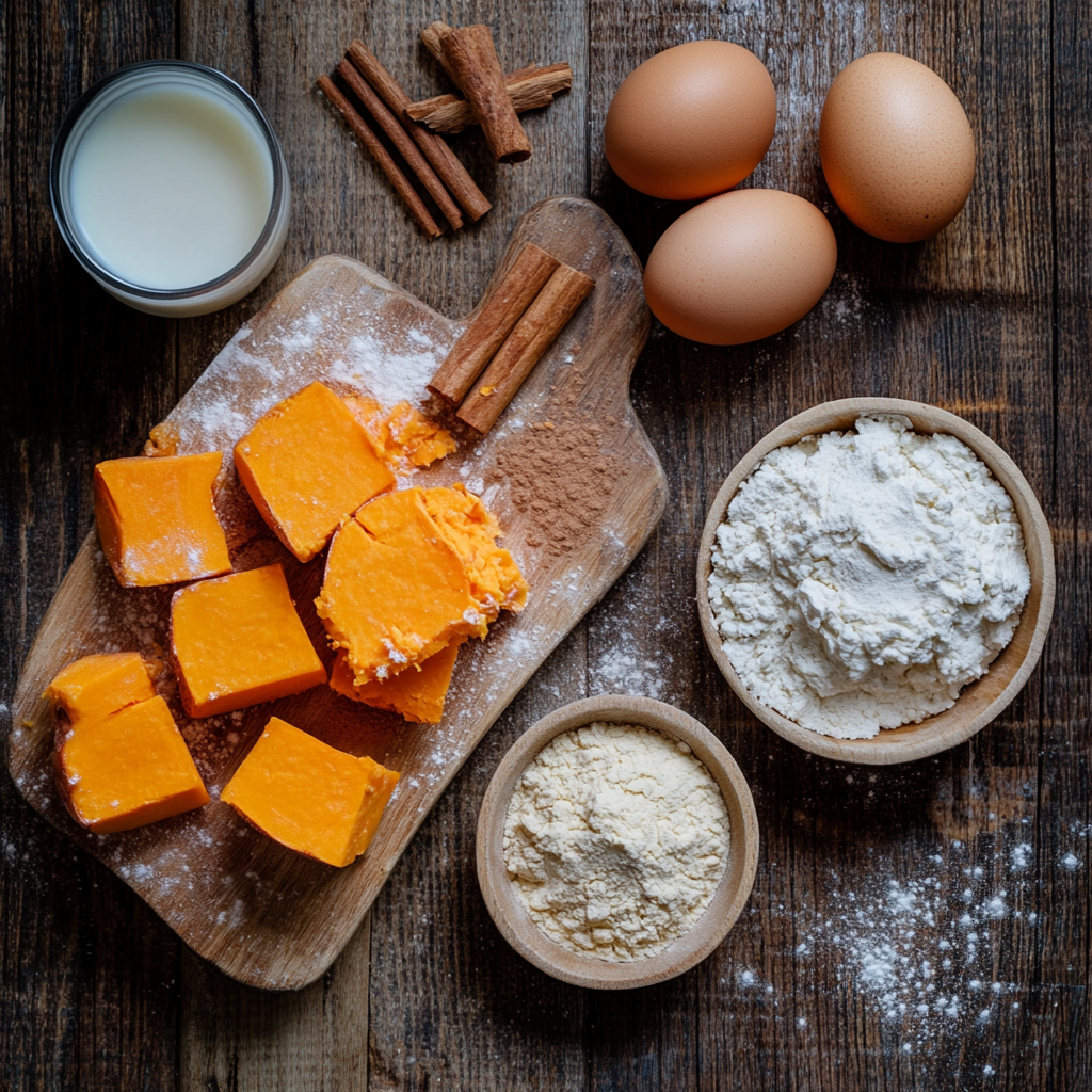 Sweet Potato Pancakes ingredients