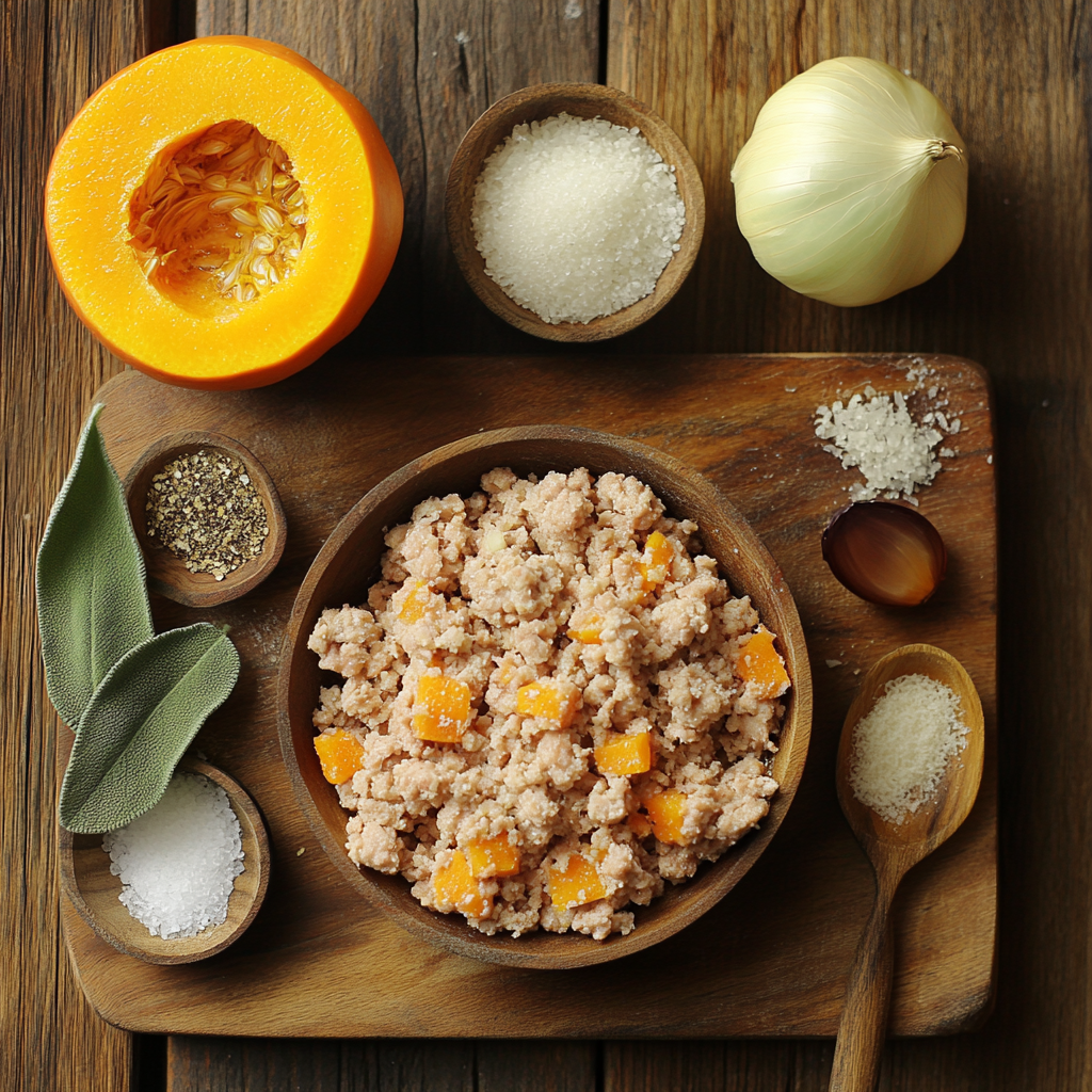 Turkey Meatballs in Pumpkin Sage Sauce ingredients