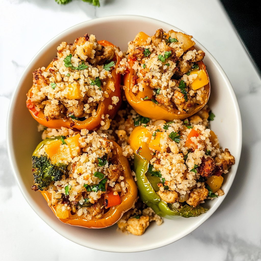 Turkey Stuffed Bell Peppers